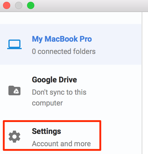 start up mac for google drive